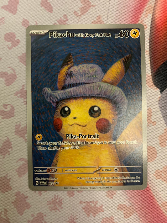 Pikachu with Grey Felt Hat