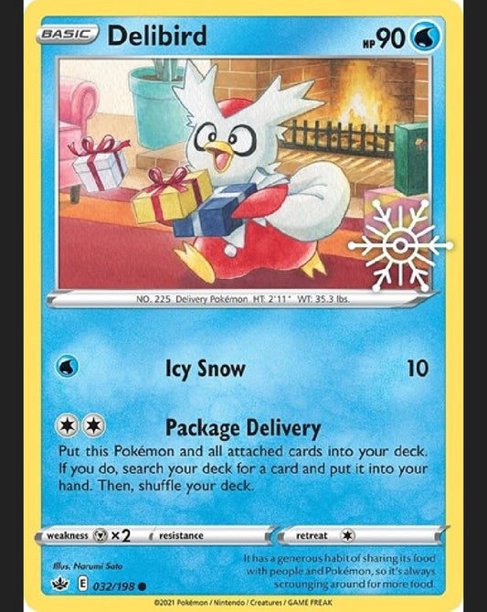 Delibird Holiday Stamp